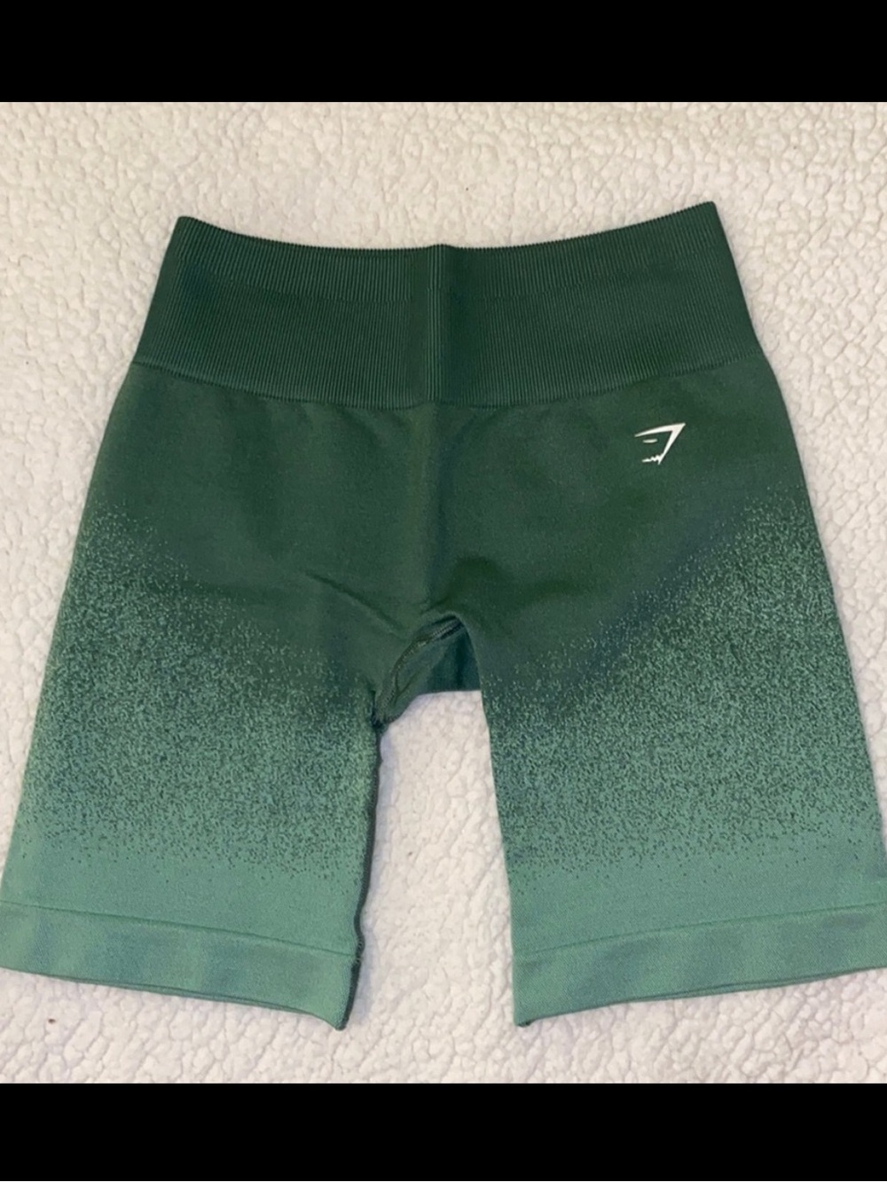 Gymshark Adapt Seamless Green Ombre Athletic Biker Shorts Gym Scrunch Small